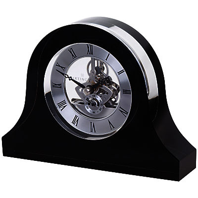 Dartington Crystal Mantle Clock Black